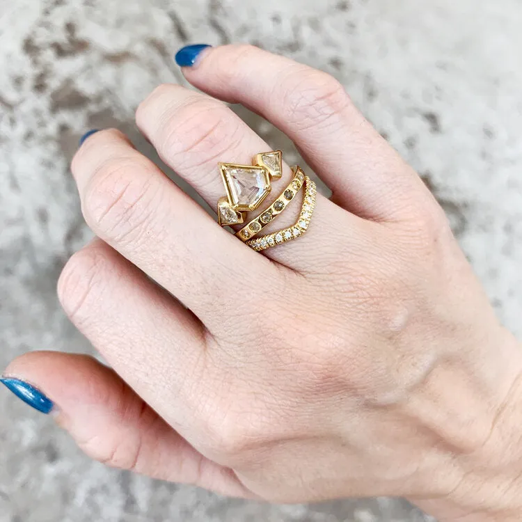 Wishbone Half Eternity Band