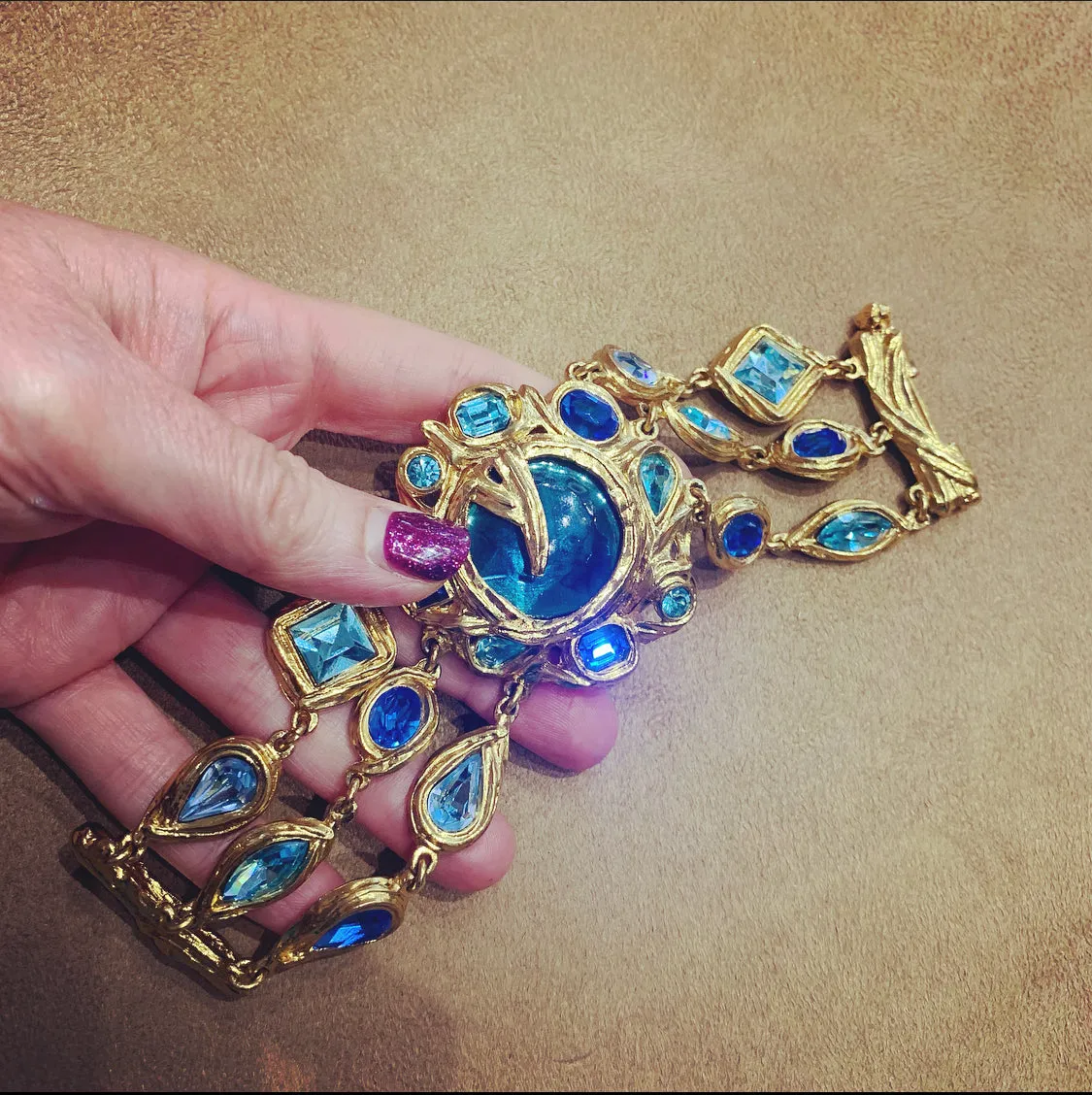 Yves Saint Laurent Blue Statement bracelet