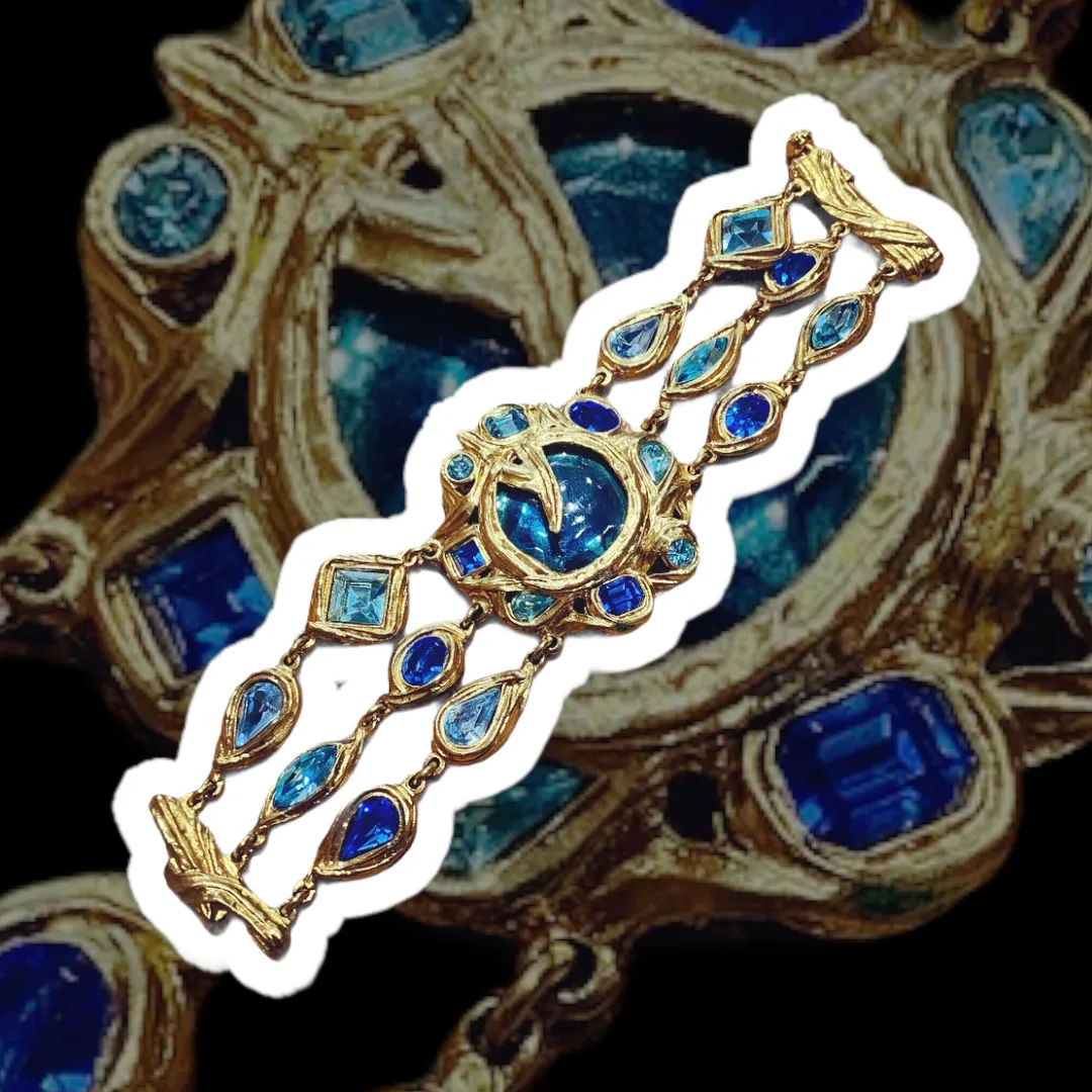 Yves Saint Laurent Blue Statement bracelet