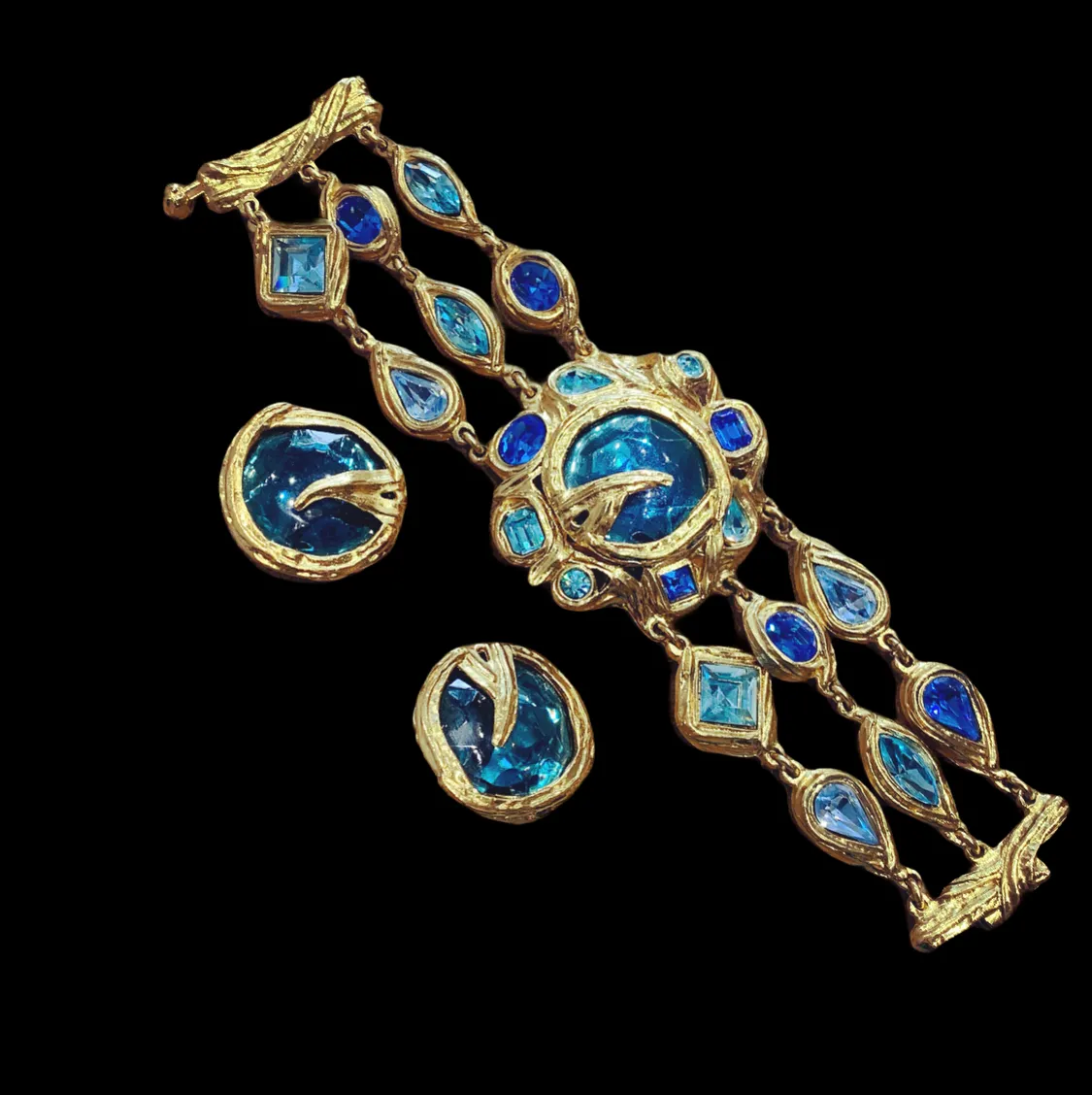 Yves Saint Laurent Blue Statement bracelet