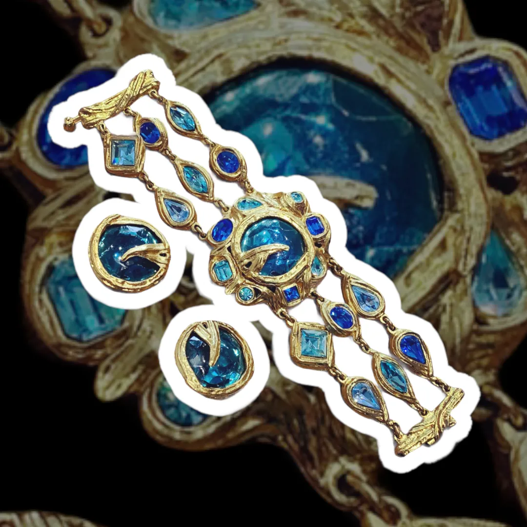 Yves Saint Laurent Blue Statement bracelet
